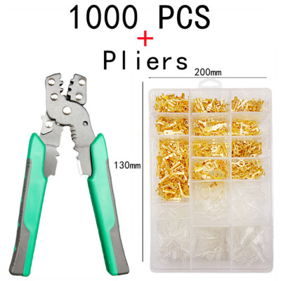 100-1000 KOM, terminal za stezanje, hladno prešano, u obliku slova U, u obliku slova O, konektor za žicu, utičnica od mesinga, terminal za spajanje, kliješta za stezanje terminala