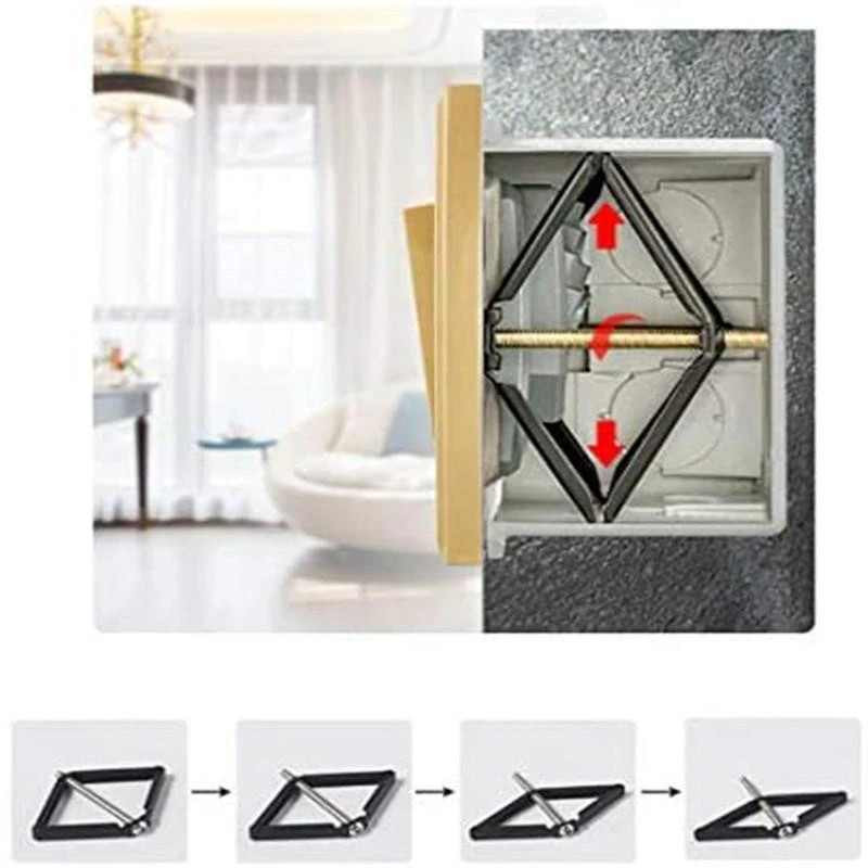 Vijak za popravak tamne kutije od 86 mm Zamjena stare kutije za utičnice Fiksna zidna kutija za popravak Potporna šipka Pribor za električare Dropship