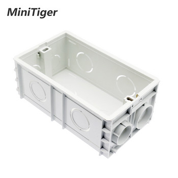 Minitiger Wall Mounting Box Internal Cassette White Back Box 137*83*56mm Για τυπικό διακόπτη αφής 146mm*86mm και υποδοχή USB