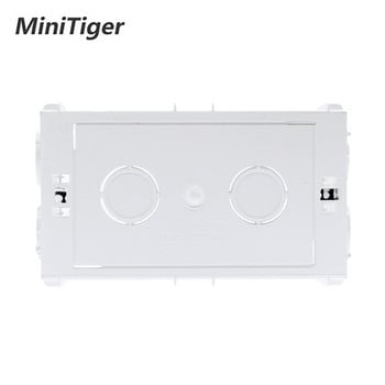 Minitiger Wall Mounting Box Internal Cassette White Back Box 137*83*56mm Για τυπικό διακόπτη αφής 146mm*86mm και υποδοχή USB