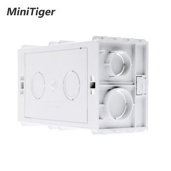 Minitiger Wall Mounting Box Internal Cassette White Back Box 137*83*56mm Για τυπικό διακόπτη αφής 146mm*86mm και υποδοχή USB