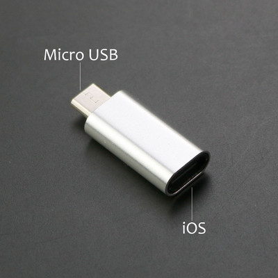 YUXI Srebrni 1 KOM Micro USB adapter za pretvarač za iPhone X 8 7 6 Plus tip C/IOS za mikro USB adapter za Samsung S8 Xiaomi