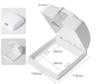 Univerzalna zidna utičnica sigurna kutija 86 Tip vodootporna kutija Ploča Prekidač svjetla Zaštitni poklopac za kuhinjski kupaonski pribor
