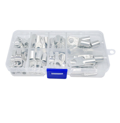 60PCS/ SC6-6 SC10-8 SC16-8 SC25-8 Komplet bakrenih kabelskih stopica Otvor za vijke Pokositrene kabelske stopice Baterijski terminali Bakreni nos Konektori za žice