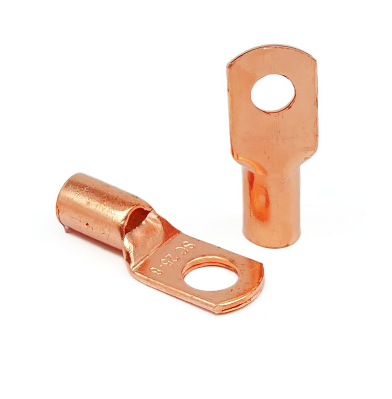 60PCS/ SC6-6 SC10-8 SC16-8 SC25-8 Komplet bakrenih kabelskih stopica Otvor za vijke Pokositrene kabelske stopice Baterijski terminali Bakreni nos Konektori za žice