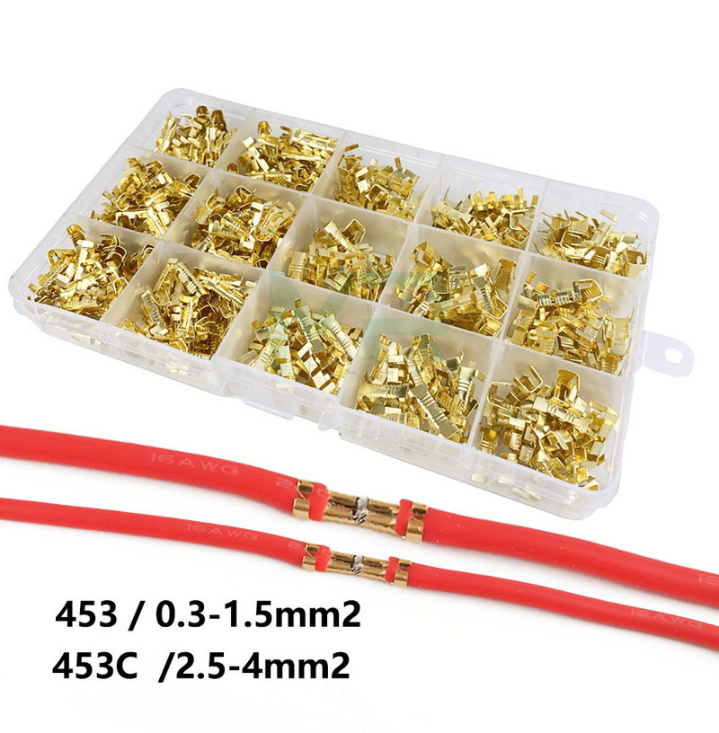 90/260/480 gab / kaste 453 U-veida spailes cilne aukstie ieliktņi savienotāji aukstā spaile mazie zobi fascia terminālis,0.3- 4.0mm2