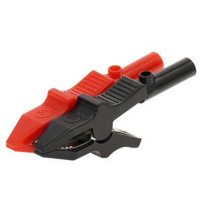 2Pcs 10A 20A 30A 50A 100A Crocodile Car Caravan Van Battery Test Lead Clips Izolirana aligatorska stezaljka Visokokvalitetna crvena + crna