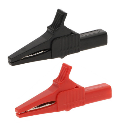 2Pcs 10A 20A 30A 50A 100A Crocodile Car Caravan Van Battery Test Lead Clips Izolirana aligatorska stezaljka Visokokvalitetna crvena + crna