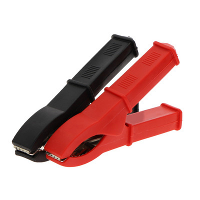2Pcs 10A 20A 30A 50A 100A Crocodile Car Caravan Van Battery Test Lead Clips Izolirana aligatorska stezaljka Visokokvalitetna crvena + crna