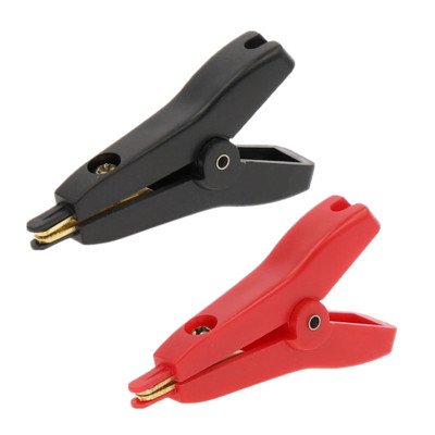 2Pcs 10A 20A 30A 50A 100A Crocodile Car Caravan Van Battery Test Lead Clips Izolirana aligatorska stezaljka Visokokvalitetna crvena + crna