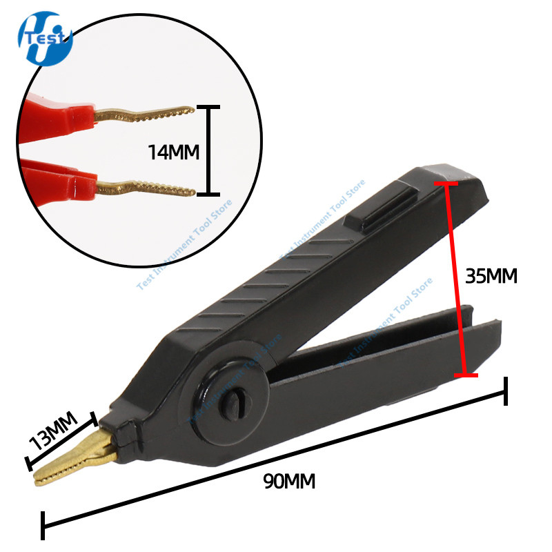 2Pcs 10A 20A 30A 50A 100A Crocodile Car Caravan Van Battery Test Lead Clips Izolirana aligatorska stezaljka Visokokvalitetna crvena + crna