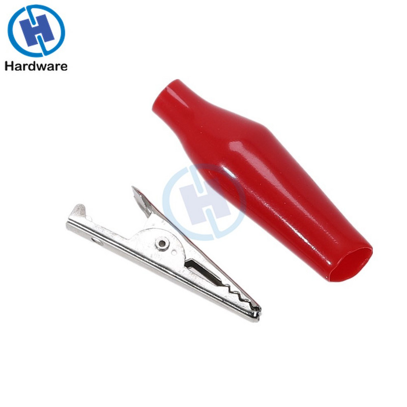 20 kom 28 mm metalna aligatorska kopča Krokodilska električna stezaljka Testna sonda Mjerač Crno Crvena s plastičnim prtljažnikom Automobilska baterija