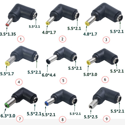 Υποδοχή DC 5,5 x 2,1 mm Θηλυκό τροφοδοτικό σε 3,0×1,35, 5,0*3,0, 4,0×1,7, 5,5×2,1, 5,5×2,5, 6,3×3,0, 6,0×4,0 ΜΜ Αρσενικό