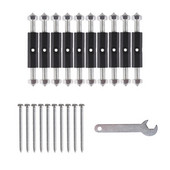 10 kompleta Zidni prekidač Utičnica Kazeta Popravak Prekidač Kazeta Vijak Potporna šipka za utičnicu Popravak kazete Električni Novo