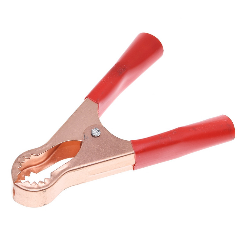 1SET 50A punane + must 80 mm krokodilliga autohaagissuvila kaubiku aku testimisjuhtme klambrid Parimad reklaami alligaatoriklambrid pistikupistik