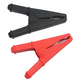 2Pcs 50A Crvena + crna 75 mm izolirani krokodil krokodil auto karavan van baterija ispitne kopče najbolja promocija aligator kopče