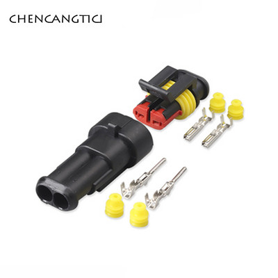 1 rinkinys 1 2 3 4 5 6 kontaktų Super Seal AMP elektros jungtis Automobilių vandeniui atspari ksenoninės lempos kištukas ir kištukas automobiliui