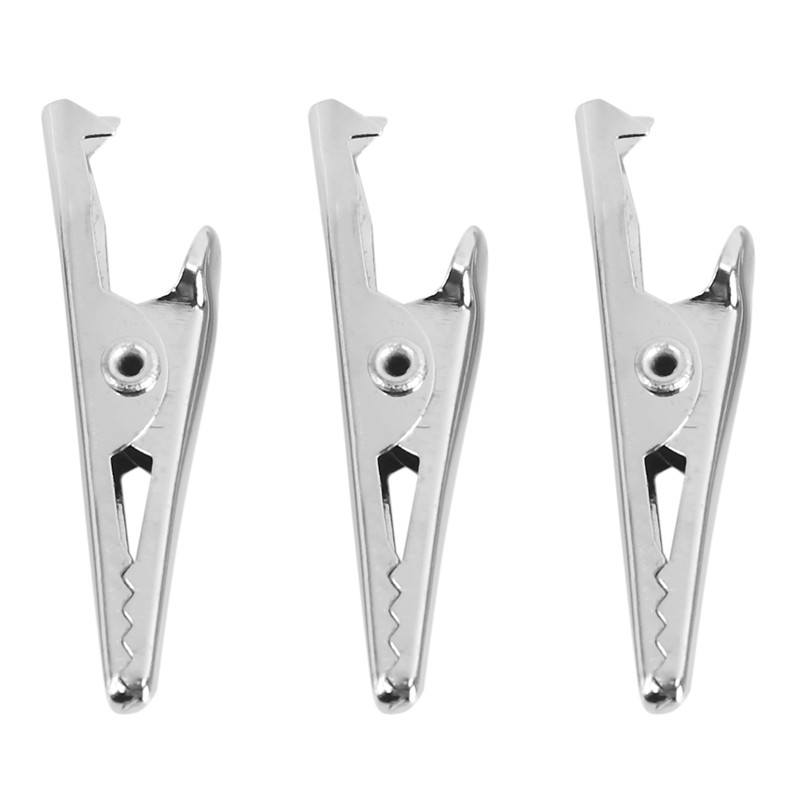 50 komada srebrne metalne aligatorske stezaljke u obliku krokodila