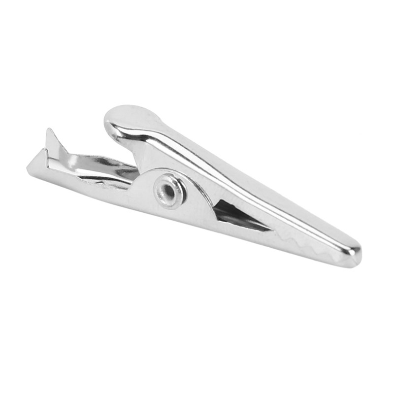 50 komada srebrne metalne aligatorske stezaljke u obliku krokodila