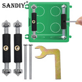 Alat za popravak zidne kutije 118 Tip prekidača svjetla Instalacija utičnice za svjetiljku Kazeta Popravljač Potporna šipka Pribor za električara 1 set