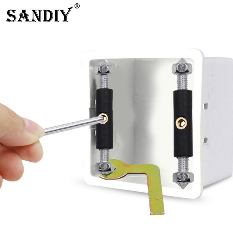 Alat za popravak zidne kutije 118 Tip prekidača svjetla Instalacija utičnice za svjetiljku Kazeta Popravljač Potporna šipka Pribor za električara 1 set