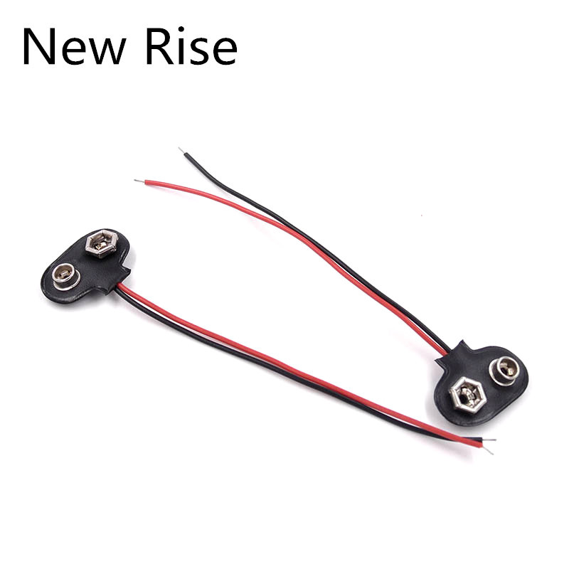 10kom 10cm 15cm Crni Crveni Kabelski priključak 9V Baterija Spojnice Konektor Kopča