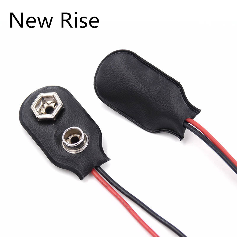 10kom 10cm 15cm Crni Crveni Kabelski priključak 9V Baterija Spojnice Konektor Kopča