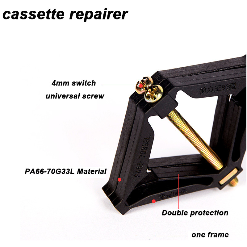 10gab Kasešu labotājs 86mm tumšās kastes remonts skrūvējams spraudņa slēdzis Vecās kontaktligzdas kastes nomaiņa fiksētas sienas remonta kastes atbalsta stienis