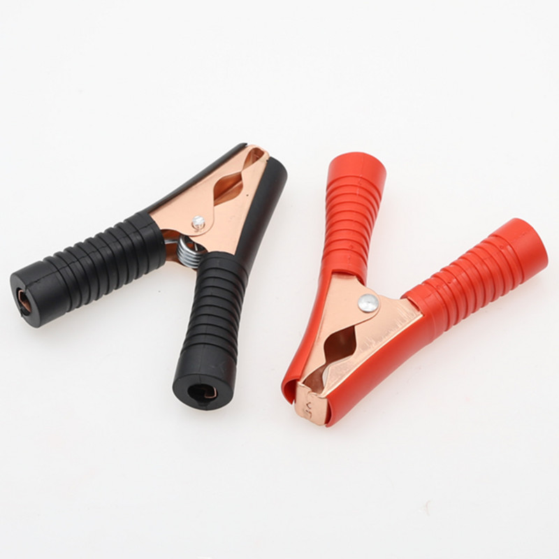 100A krokodilska stezaljka za automobilski akumulator crveno crna 90 x 75 x 18 mm dodaci za punjenje iskra