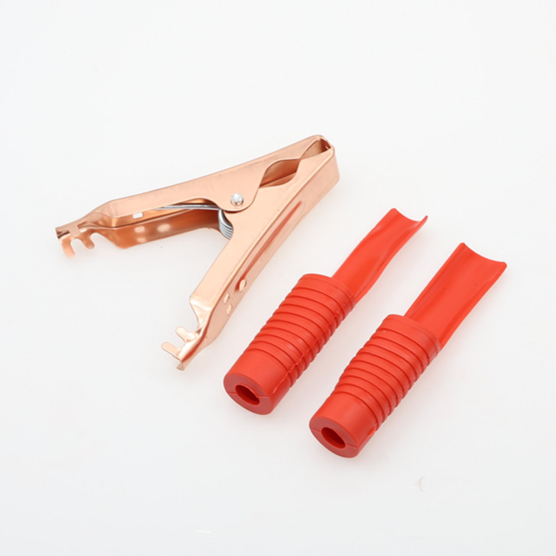 100A krokodilska stezaljka za automobilski akumulator crveno crna 90 x 75 x 18 mm dodaci za punjenje iskra