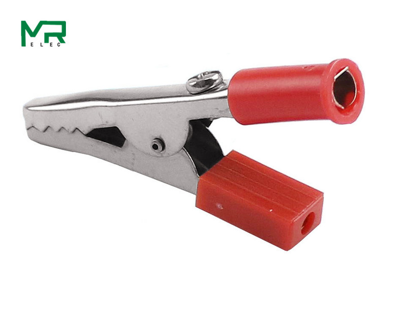 Izolirana krokodilska stezaljka Plastična ručka Kabel Testna stezaljka za punjenje Metalna krokodilska stezaljka Dužina 50 mm