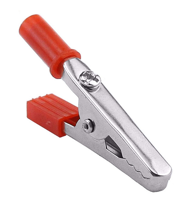 Izolirana krokodilska stezaljka Plastična ručka Kabel Testna stezaljka za punjenje Metalna krokodilska stezaljka Dužina 50 mm