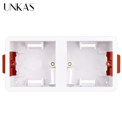 UNKAS 86 Type 2 Gang 172mm Dry Lining Mount Box for γυψοσανίδας Γυψοσανίδας Γυψοσανίδας 34mm Βάθος διακόπτης τοίχου Κασέτα υποδοχής