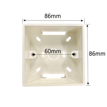 ezAIoT 86X86 Κιβώτιο τοίχου PVC Κουτί τοποθέτησης Τυπική κασέτα διακλάδωσης τοίχου Υποδοχές και διακόπτες Stash Box