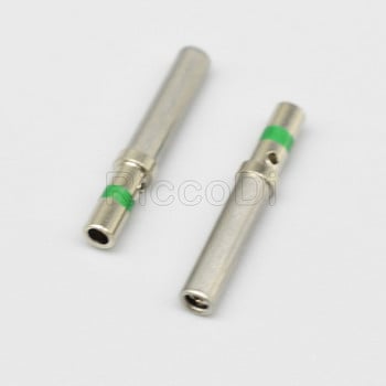 30Pcs 0462-201-16141 0460-2020-1641 DT Series Pin Contact Stainless Steel 16-20AWG Crimp Solid Terminal Female With Green Ring