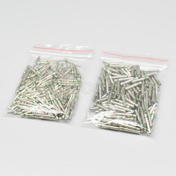 30Pcs 0462-201-16141 0460-2020-1641 DT Series Pin Contact Неръждаема стомана 16-20AWG Кримпован плътен терминал женски със зелен пръстен