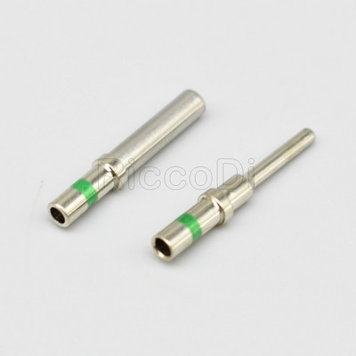 30Pcs 0462-201-16141 0460-2020-1641 DT Series Pin Contact Stainless Steel 16-20AWG Crimp Solid Terminal Female With Green Ring