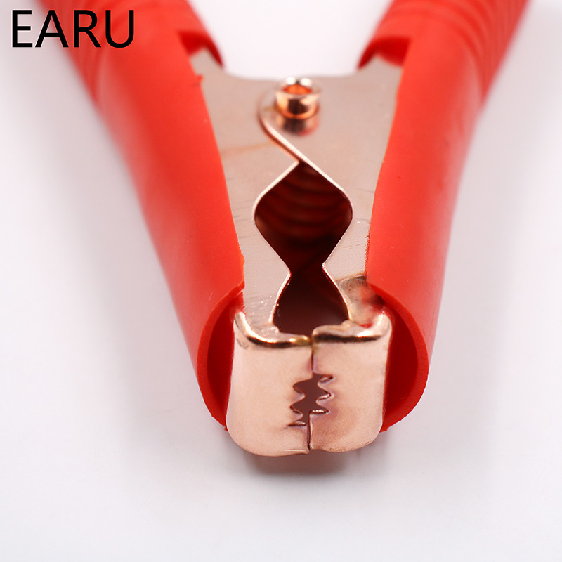 Vruće automobilske aligatorske kopče Stezaljke za baterije Krokodilska kopča 100A Crvena+Crna za auto Punjač baterija Punjač Spojite konektor Utičnica