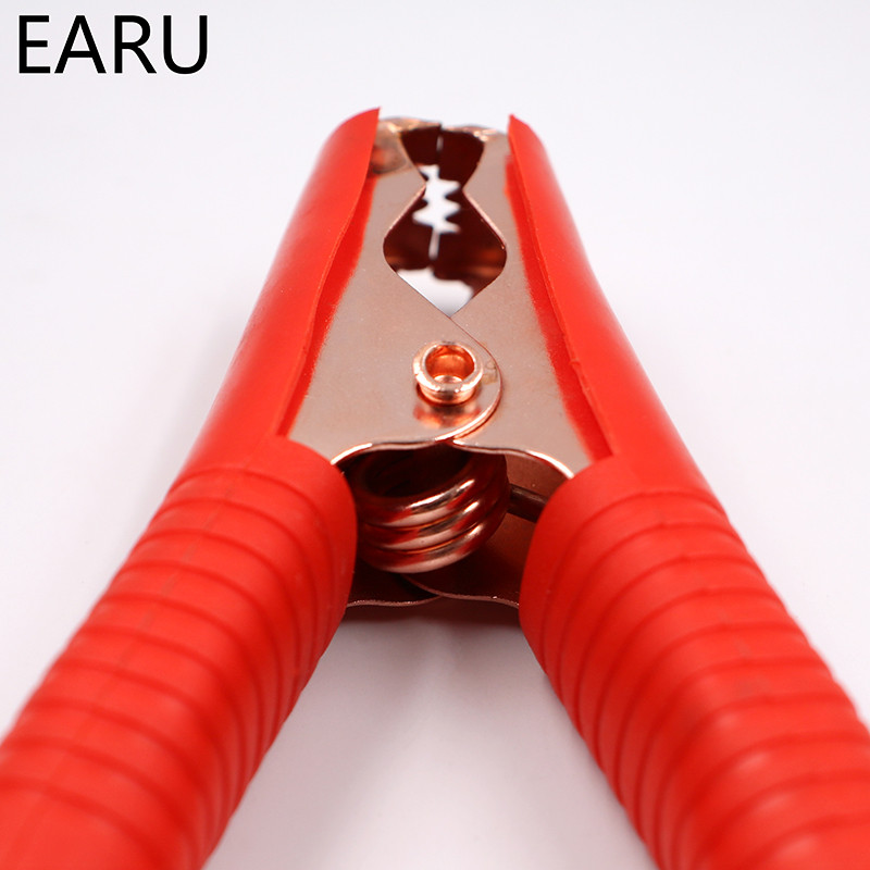 Vruće automobilske aligatorske kopče Stezaljke za baterije Krokodilska kopča 100A Crvena+Crna za auto Punjač baterija Punjač Spojite konektor Utičnica