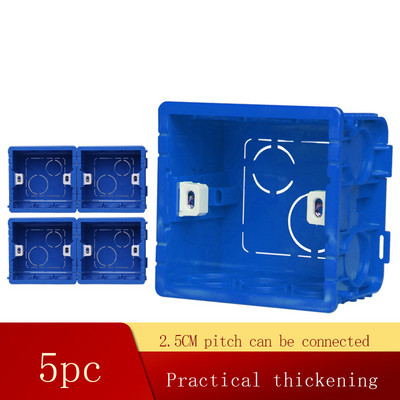 Univerzalna razvodna kutija Kazetna podesiva unutarnja kutija za sklopku i utičnicu tipa 86 bijela crvena plava razvodna kutija