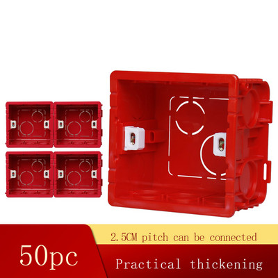 Univerzalna razvodna kutija Kazetna podesiva unutarnja kutija za sklopku i utičnicu tipa 86 bijela crvena plava razvodna kutija