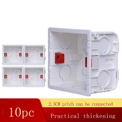 Univerzalna razvodna kutija Kazetna podesiva unutarnja kutija za sklopku i utičnicu tipa 86 bijela crvena plava razvodna kutija