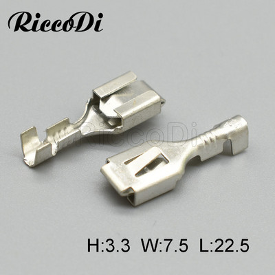 100–500 tk Autode autoliitmikud juhtmeklemmi presstihvtid DJ621-B6.3A K 3,3 mm L 7,5 mm L 22,5 mm Nissani autole