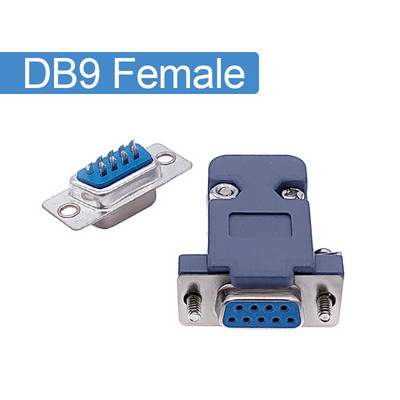 DB9 d-sub jungtys Kištukas rs232 9 kontaktų lizdo lizdo adapteris Moteris DP9