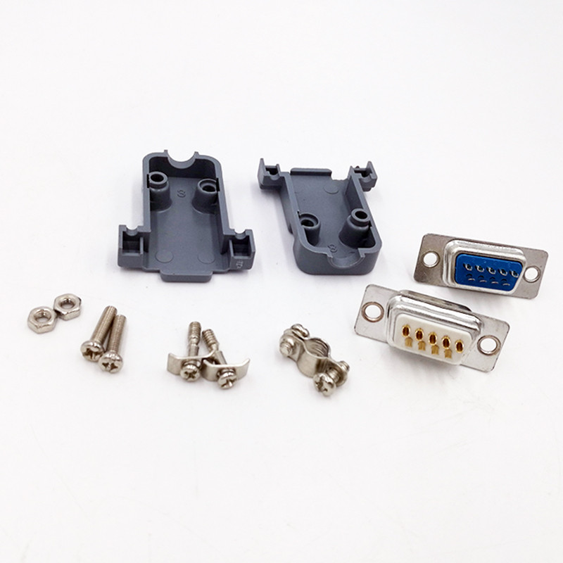 DB9 d-sub jungtys Kištukas rs232 9 kontaktų lizdo lizdo adapteris Moteris DP9