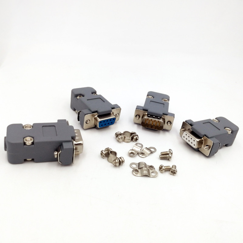 DB9 d-sub jungtys Kištukas rs232 9 kontaktų lizdo lizdo adapteris Moteris DP9