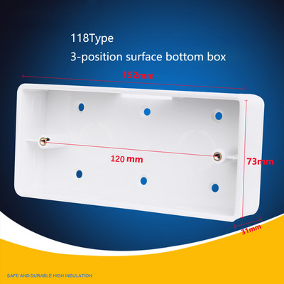 118 Tip US AU Standardna stražnja kutija Zidno kućište Prekidač svjetla Utičnica Montažna kutija Unutarnja kazeta 86 Razvodna kutija