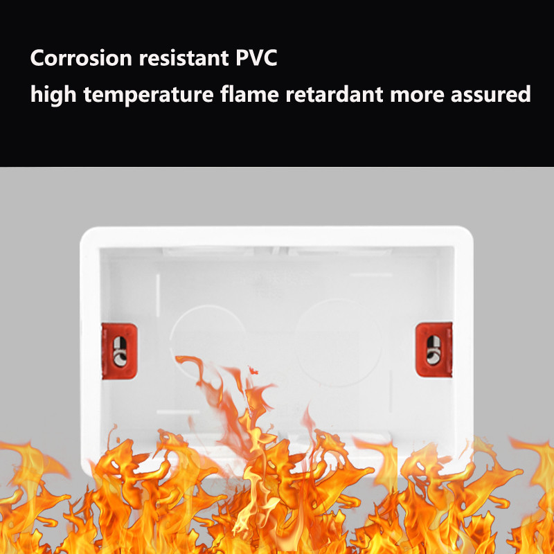 118 tips US AU standarta aizmugures kastes sienas korpuss gaismas slēdža ligzda montāžas kārba Iekšējā kasete 86 sadales kārba