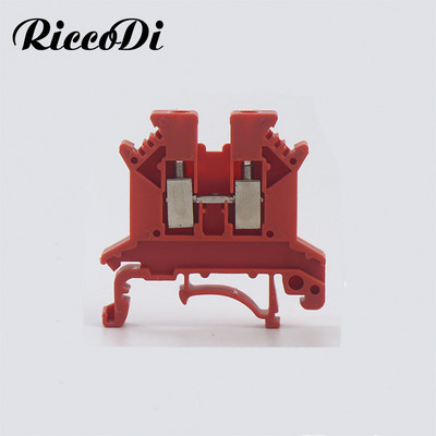 10 gab UK2.5 kabeļa savienotājs UK 2.5 skrūvējams elektriskais termins 2,5 mm vadu elektriskais savienotājs Din sliedes spaiļu bloks UK2.5B