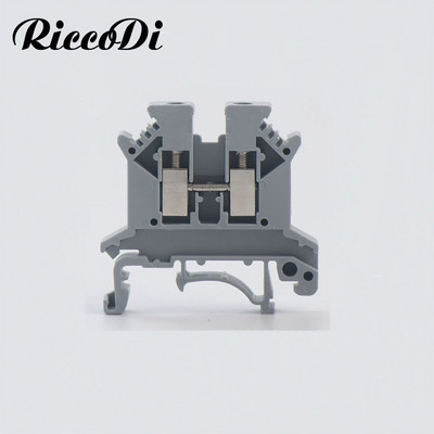 10 gab UK2.5 kabeļa savienotājs UK 2.5 skrūvējams elektriskais termins 2,5 mm vadu elektriskais savienotājs Din sliedes spaiļu bloks UK2.5B